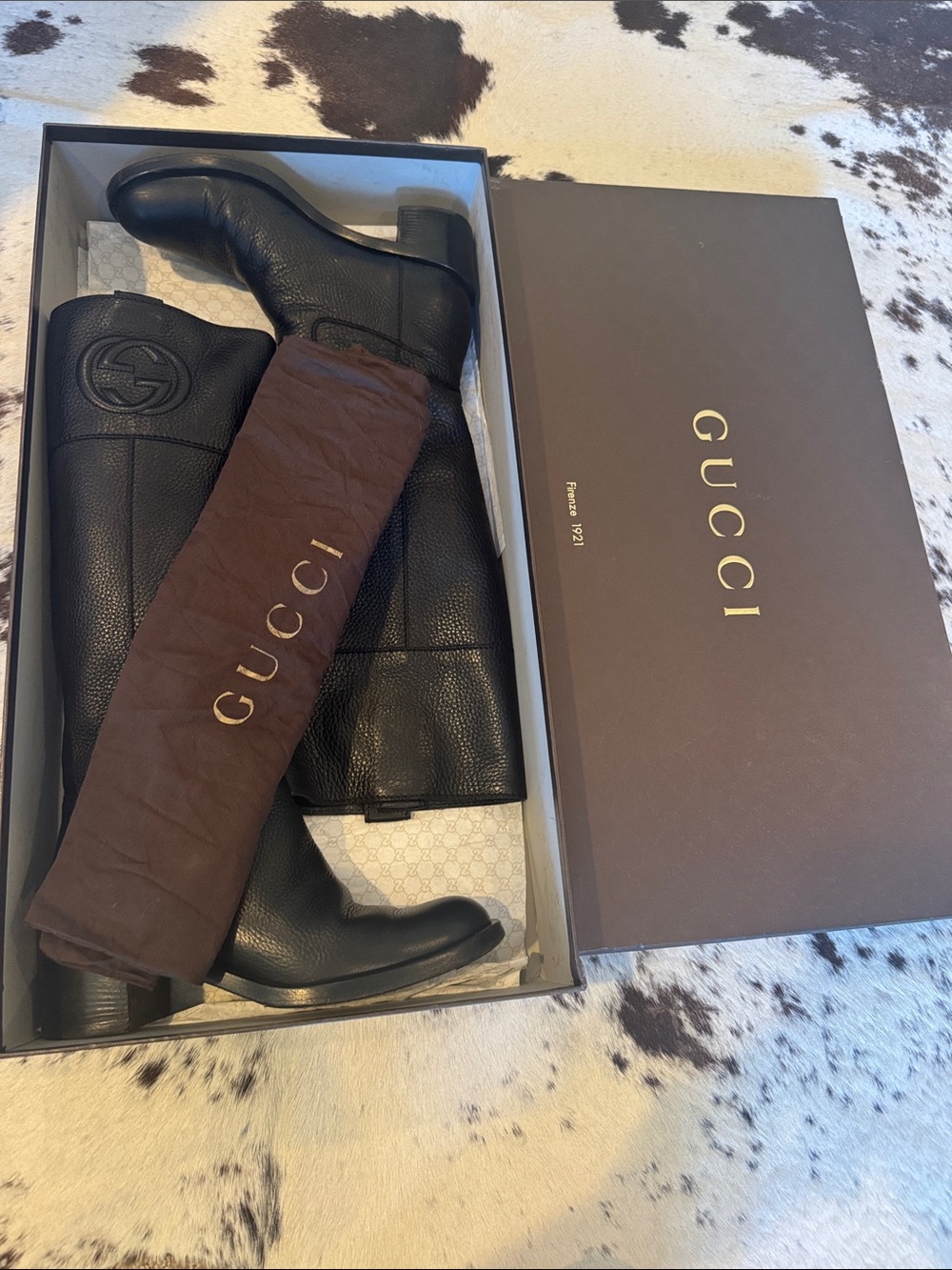 Gucci Knee-High Riding Boots - Picture 15 of 17